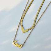 LOVE DOUBLE LAYERED PENDANT